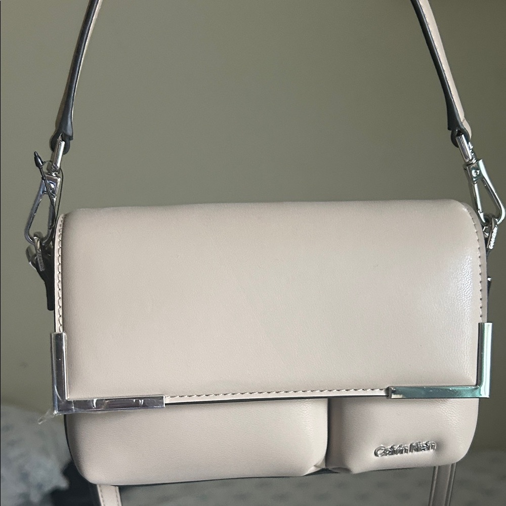 Calvin Klein Beige Crossbody Bag